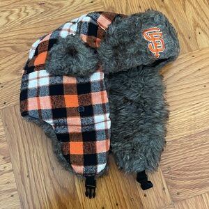 Rare San Francisco Giants Two Flap Trapper Hat